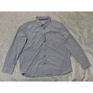 George Men's XL 46-48 Gray Long Sleeve Shirt